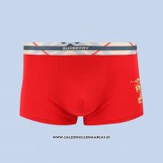 Boxer Burberry Hombre Oro Rojo