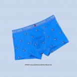 Nuevo Boxer Tommy Hombre Estampado Geometrico Azul