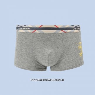 Boxer Burberry Hombre Oro Gris