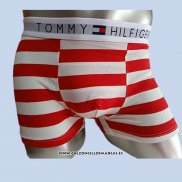 Boxer Tommy Hombre Rayas Blanco Rojo