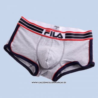 Boxer Fila Hombre Gris Negro