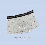 Nuevo Boxer Tommy Hombre Estampado Geometrico Gris Claro