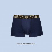 Nuevo Boxer Versace Hombre Negro Azul Oscuro